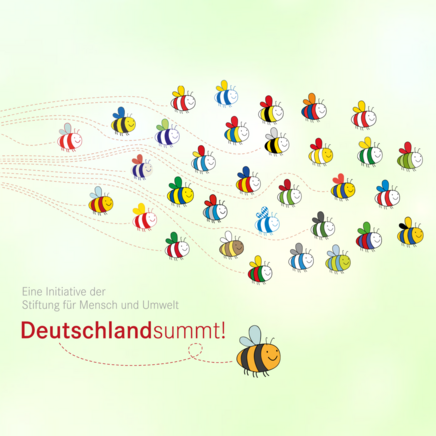 Schwarm von Bienen, symbolisch für das Deutschland summt!-Städtenetzwerk