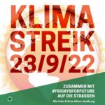 Logo Aufruf Klimastreik am 23.09.2022