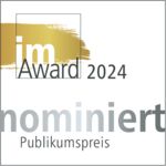 Logo „imAward 2024“, nominiert für den Publikumspreis