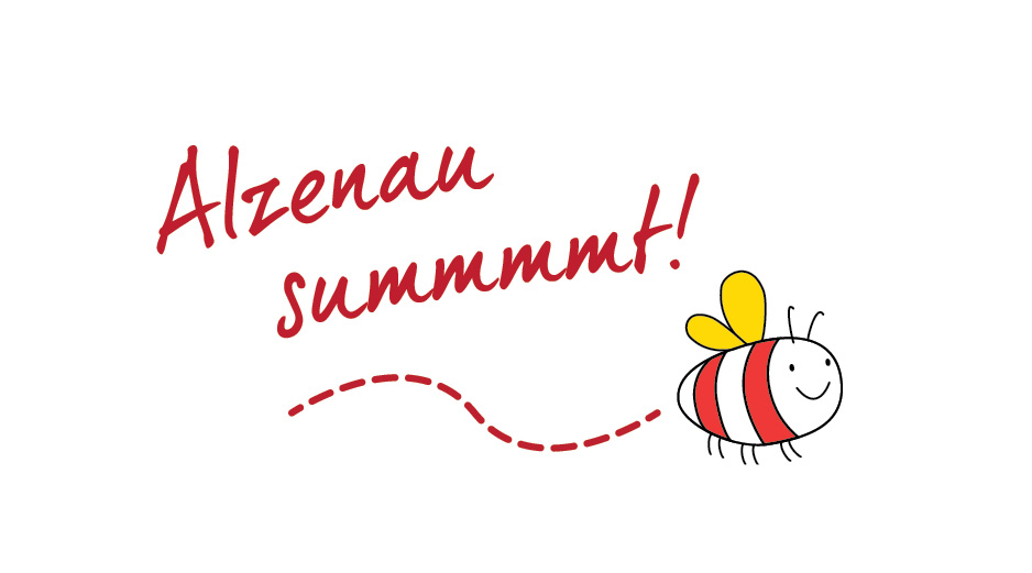 Banner "Alzenau summt!"