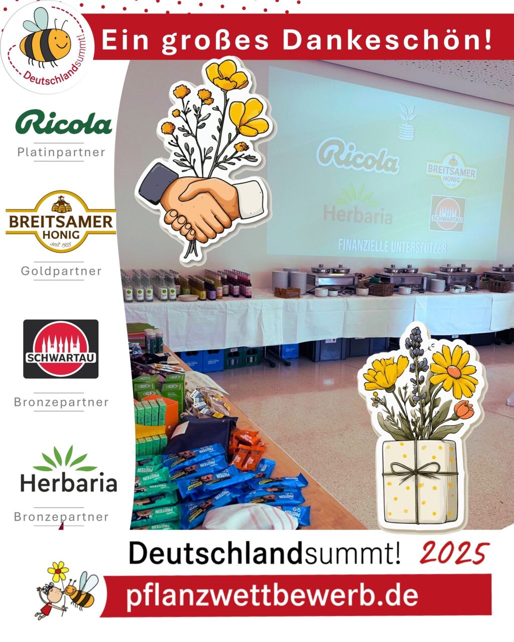Deutschland summt!-Pflanzwettbewerb 2025, Dank an die Sponsoren